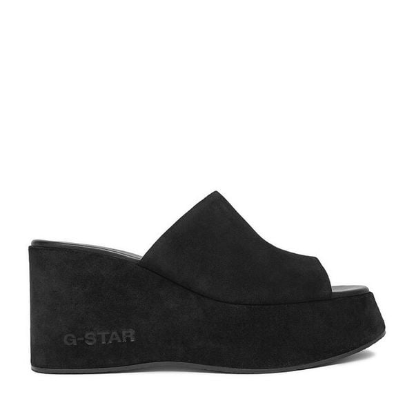 Klapki G-Star. Czarne klapki G-Star, bez wzorów, bez obcasa. Za 263,99 zł.