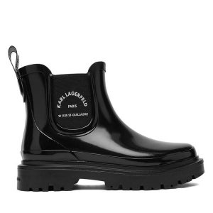 Kalosze KARL LAGERFELD. Czarne kalosze KARL LAGERFELD, bez wzorów. Za 459,99 zł.