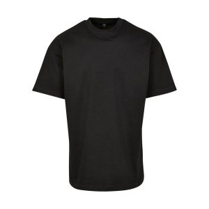 Koszulka Unisex Dla Dorosłych Z Bawełny Czesanej Premium. Czarne bluzki BUILD YOUR BRAND, xl, bez wzorów, z bawełny, sportowe, bez kołnierzyka, bez ramiączek. Za 73,99 zł.