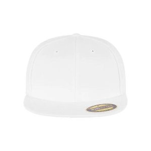 Czapka Flexfit premium 210. Białe czapki FLEXFIT, bez wzorów, z tkaniny, eleganckie. Za 88,90 zł.