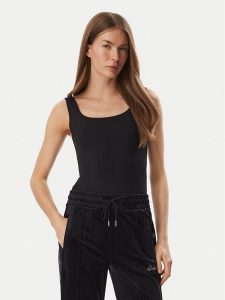 Guess Body V6YP17 K4709 Czarny Slim Fit. Czarne body i gorsety Guess, z aplikacjami, z syntetyku. Za 234,99 zł.