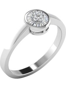 Diamant Vendôme Złoty pierścionek z diamentami rozmiar: 48. Szare pierścionki Diamant Vendôme, z diamentem, złote. Za 1 478,99 zł.