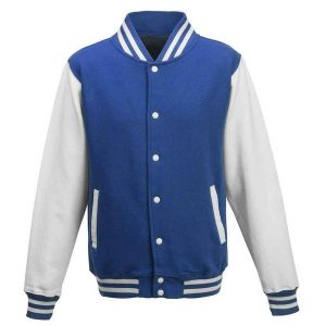 Kurtka Unisex Varsity Dla Dorosłych Z Polibawełny. Czarne kurtki AWDIS, xl, bez wzorów, bez kaptura. Za 181,99 zł.