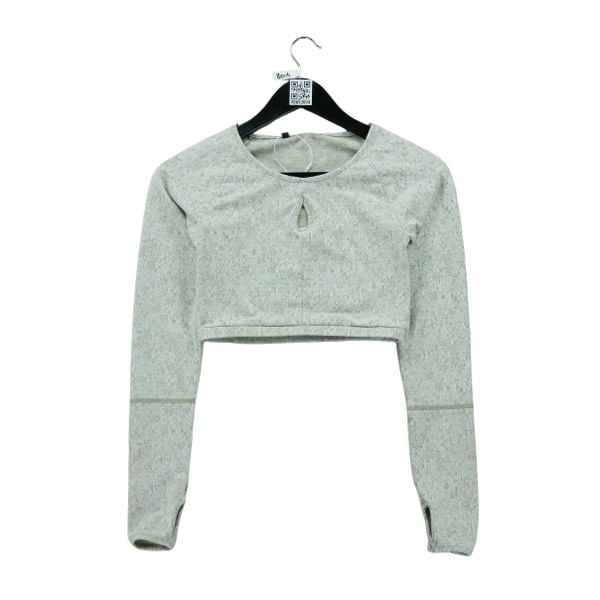 Second life - T-shirt Femme Fitness Yoga Beige - Jak nowy. Brązowe t-shirty Gymshark, bez wzorów, bez kołnierzyka, bez ramiączek. Za 101,48 zł.