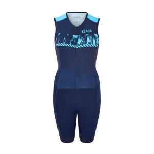 Damski bezrękawnik do triathlonu - Signal Three. Białe kombinezony KEADA SPORTS, l, bez wzorów, bez kołnierzyka, bez ramiączek, długie. Za 424,00 zł.