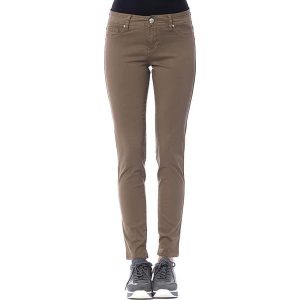 Dżinsy - Slim fit - w kolorze jasnobrązowym. Brązowe jeansy marki Gaudi, z aplikacjami. W wyprzedaży za 136,95 zł.