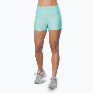 Spodenki damskie Mizuno Impulse Core. Niebieskie szorty Mizuno, bez wzorów. Za 109,99 zł.