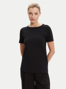 Weekend Max Mara T-Shirt Multib 2525976011 Czarny Regular Fit. Czarne t-shirty Weekend Max Mara, l, bez wzorów, z bawełny, bez kołnierzyka, bez ramiączek. Za 199,99 zł.