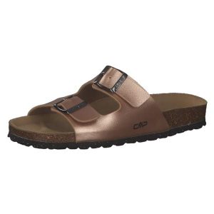 Klapki damskie CMP ECO THALITHA. Brązowe klapki CMP, bez wzorów, bez obcasa. W wyprzedaży za 119,99 zł.