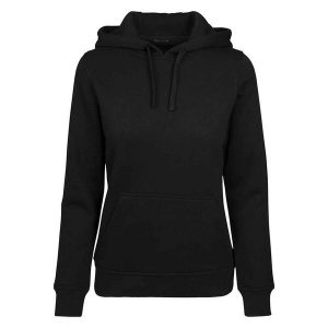 Damska Bluza Z Kapturem Merch. Czarne bluzy BUILD YOUR BRAND, xs, bez wzorów, z kapturem. Za 131,99 zł.