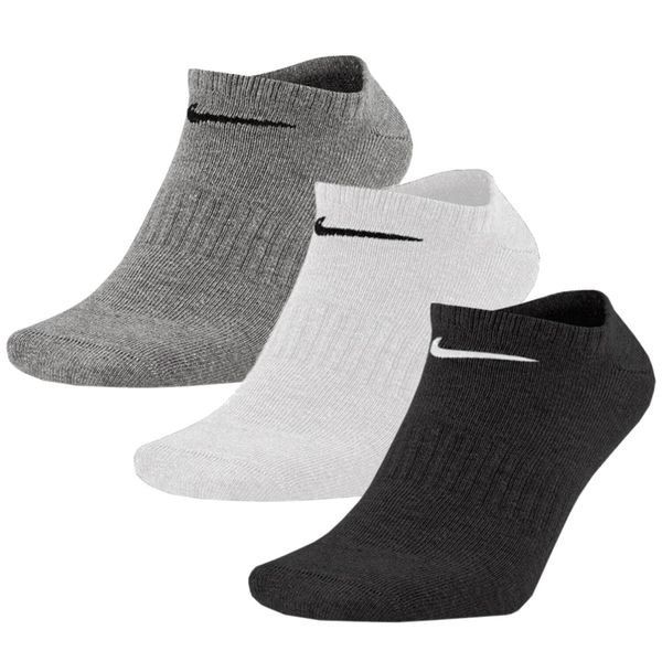 SKARPETY Nike Everyday Lightweight No Show 3pack. Białe skarpetki Nike, bez wzorów, z bawełny. Za 190,00 zł.