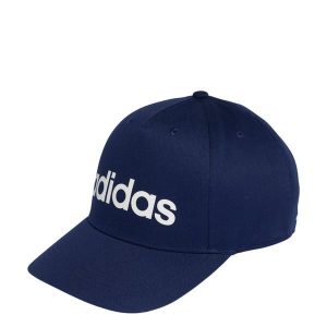 Czapka LINEAR BASEBALL CAP. Białe czapki ADIDAS, bez wzorów, klasyczne. Za 64,95 zł.