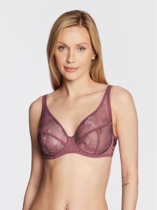 Maison Lejaby Biustonosz z fiszbiną Nufit Garden 21137 Fioletowy. Fioletowe biustonosze Maison Lejaby, bez wzorów, z syntetyku. Za 269,99 zł.