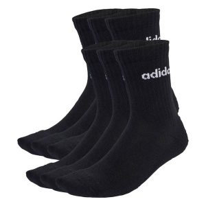 Skarpety Linear Crew Socks Cushioned 6 Pair Pack. Białe skarpetki ADIDAS, bez wzorów. Za 79,95 zł.