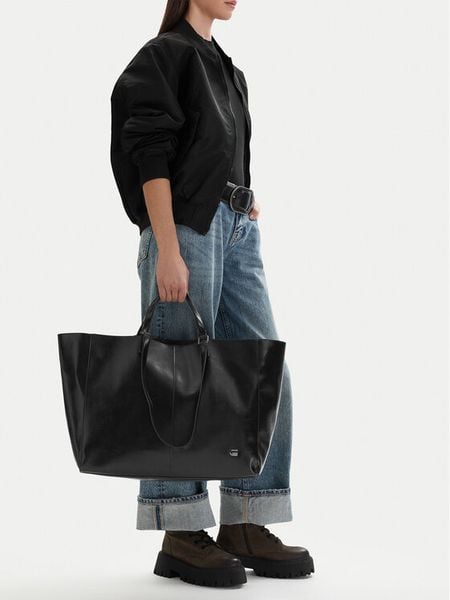 G-Star Raw Torebka EO-LDA8455 Czarny. Czarne shopper bag G-Star Raw, bez wzorów, z materiału, bez dodatków. Za 299,99 zł.
