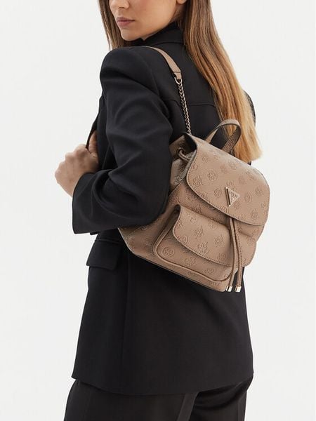 Guess Plecak 178551 Beżowy. Brązowe plecaki Guess. Za 419,99 zł.