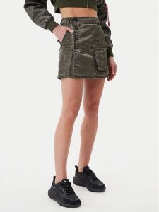 Alpha Industries Spódnica mini Vintage 156052 Czarny Regular Fit. Czarne spódnice Alpha Industries, l, bez wzorów, z syntetyku, vintage, mini. Za 299,99 zł.