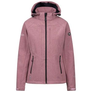 Kurtka Damska Fryatt Soft Shell. Czerwone kurtki Trespass, s, bez wzorów, bez kaptura. Za 317,99 zł.