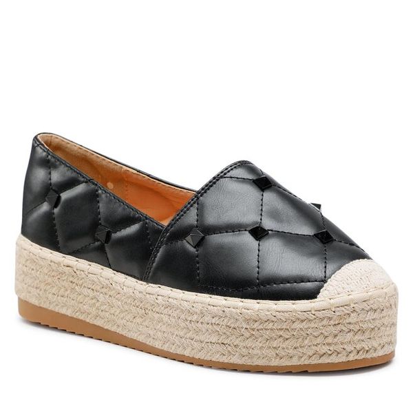 Espadryle DeeZee. Czarne espadryle DeeZee, bez wzorów, bez obcasa. Za 119,99 zł.