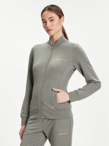 EA7 Emporio Armani Bluza 8NTM43 TJ9RZ U8142 Zielony Regular Fit. Zielone bluzy EA7 Emporio Armani, l, bez wzorów, z syntetyku, bez kaptura. Za 399,99 zł.