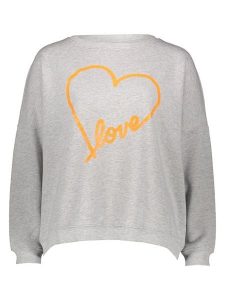 Miss goodlife Bluza "Heart Love" w kolorze szarym rozmiar: L. Szare bluzy miss goodlife, l, bez wzorów, z bawełny, bez kaptura. Za 154,43 zł.
