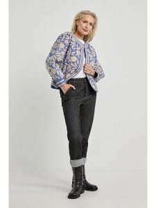 Josephine & Co Kurtka przejściowa "Daaf" w kolorze błękitno-beżowym rozmiar: 44. Brązowe kurtki Josephine & Co, bez wzorów, z bawełny, bez kaptura. Za 433,83 zł.