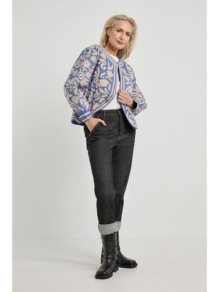 Josephine & Co Kurtka przejściowa "Daaf" w kolorze błękitno-beżowym rozmiar: 40. Brązowe kurtki Josephine & Co, bez wzorów, z bawełny, bez kaptura. Za 587,41 zł.