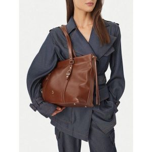 Torebka Beverly Hills Polo Club. Brązowe torebki klasyczne Beverly Hills Polo Club, bez wzorów, bez dodatków. Za 229,99 zł.