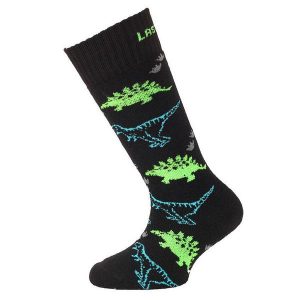 Skarpety narciarskie juniorskie Lasting SJD 965 jony srebra Merino. Czarne skarpetki LASTING, bez wzorów, z wełny. W wyprzedaży za 74,90 zł.