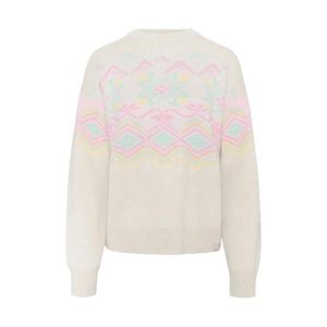 Sweter damski Kari Traa Rachel. Białe swetry klasyczne Kari Traa, bez kołnierzyka. Za 513,00 zł.