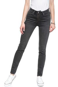 SPODNIE DAMSKIE LEE SCARLETT HIGH ZIPPER PITCH L30BYGYP 112106317. Czarne spodnie z wysokim stanem Lee, bez wzorów, z jeansu, z podwyższonym stanem. W wyprzedaży za 99,99 zł.