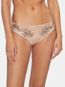 Chantelle Figi klasyczne Spice C22BA0 Beżowy. Brązowe figi Chantelle, bez wzorów, z syntetyku. Za 119,99 zł.
