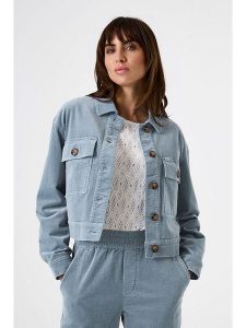 Garcia Kurtka sztruksowa w kolorze błękitnym rozmiar: XL. Niebieskie kurtki Garcia, xl, bez wzorów, ze sztruksu, bez kaptura. Za 217,99 zł.