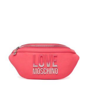 Nerka LOVE MOSCHINO. Czerwone nerki i saszetki LOVE MOSCHINO, bez wzorów. Za 549,99 zł.