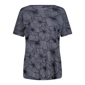 Damska koszulka w kwiaty CMP. Niebieskie bluzki CMP, bez wzorów, z bawełny, sportowe, bez kołnierzyka, bez ramiączek. Za 127,45 zł.