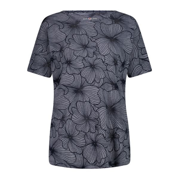 Damska koszulka w kwiaty CMP. Niebieskie bluzki CMP, bez wzorów, z bawełny, sportowe, bez kołnierzyka, bez ramiączek. Za 127,45 zł.