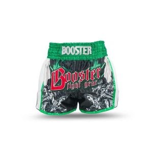Szorty do boksu tajskiego Booster Fight Gear TBT Country IT. Białe szorty BOOSTER FIGHT GEAR, bez wzorów, sportowe. Za 331,00 zł.