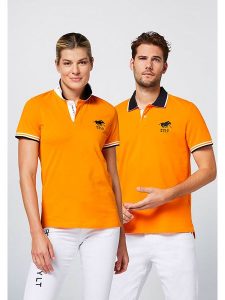 Polo Sylt Koszulka polo w kolorze pomarańczowym rozmiar: XL. Pomarańczowe bluzki Polo Sylt, xl, bez wzorów, z bawełny, bez kołnierzyka, bez ramiączek. Za 109,95 zł.
