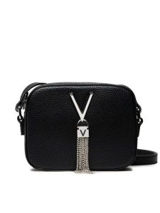 Valentino Torebka Divina VBS1R409G Czarny. Czarne listonoszki Valentino, bez wzorów, ze skóry, bez dodatków. Za 189,99 zł.
