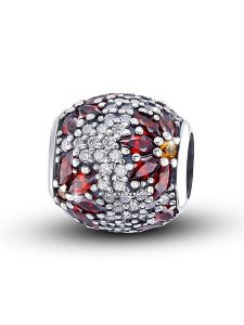 CHARM'S Srebrny charms z cyrkoniami rozmiar: onesize. Czerwone zawieszki CHARM'S, z cyrkonią, srebrne. Za 122,67 zł.