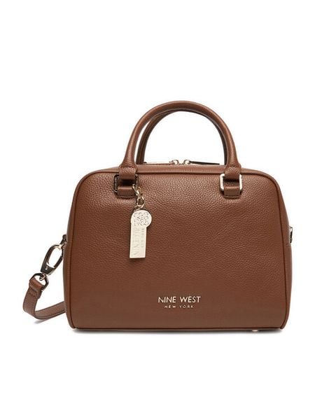 Nine West Torebka CEO-Brooklyn-Bliss-LX10159 Brązowy. Brązowe torebki klasyczne Nine West, bez wzorów, z materiału, bez dodatków. Za 369,99 zł.