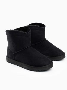 ISLAND BOOT Botki zimowe "Watt" w kolorze czarnym rozmiar: 36. Czarne botki Island Boot, na zimę, bez wzorów, z materiału, bez obcasa, bez zapięcia. Za 123,25 zł.