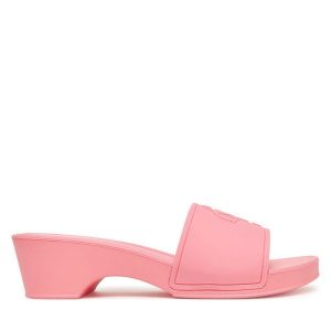 Klapki Guess. Czerwone klapki Guess, z aplikacjami, bez obcasa. Za 119,99 zł.