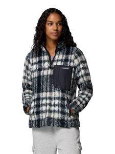 Columbia Bluza polarowa "West Bend" w kolorze granatowym rozmiar: L. Niebieskie bluzy Columbia, l, bez wzorów, z polaru, bez kaptura. Za 157,35 zł.