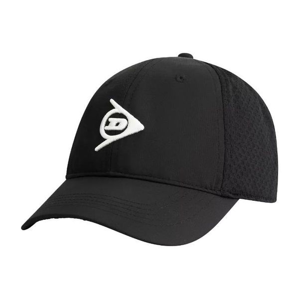 Czapka Dunlop Performance Czarna. Czarne czapki DUNLOP, bez wzorów, z materiału, sportowe. Za 76,70 zł.