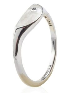 Pandora Srebrny pierścionek z cyrkonią rozmiar: 56. Szare pierścionki Pandora, z cyrkonią, srebrne. Za 143,90 zł.