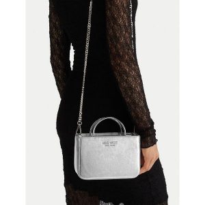 Torebka Nine West. Szare kuferki Nine West, bez wzorów, bez dodatków. Za 199,99 zł.