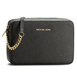 Torebka MICHAEL Michael Kors. Czarne listonoszki MICHAEL Michael Kors, bez wzorów, bez dodatków. Za 619,99 zł.