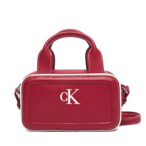 Torebka Calvin Klein. Czerwone torebki klasyczne Calvin Klein, bez wzorów, bez dodatków. Za 369,99 zł.