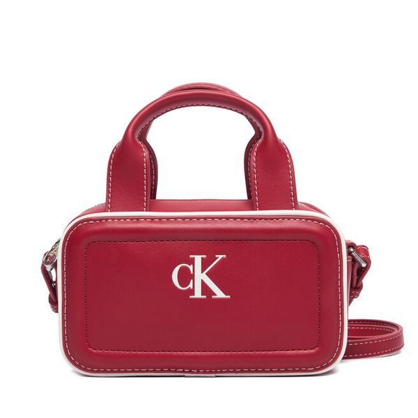 Torebka Calvin Klein. Czerwone torebki klasyczne Calvin Klein, bez wzorów, bez dodatków. Za 369,99 zł.